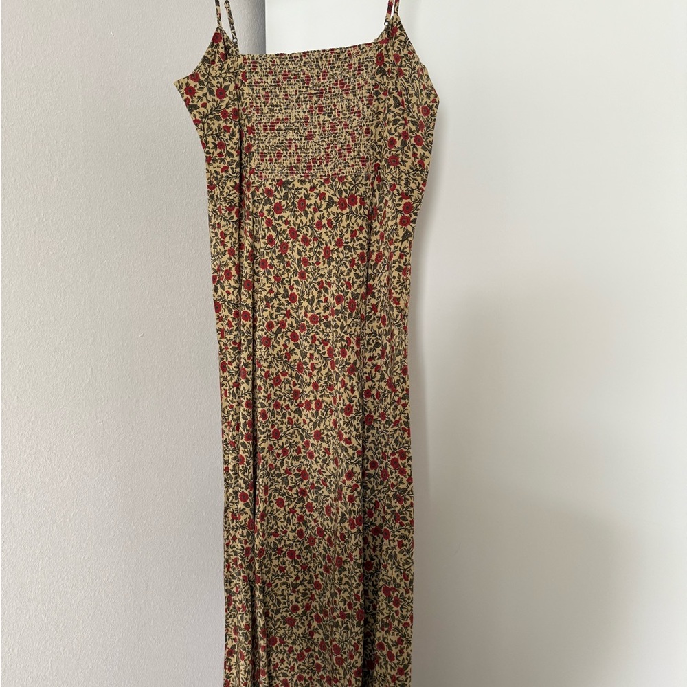 Realisation Par Floral Midi Dress - Red and Green - Picture 3 of 6
